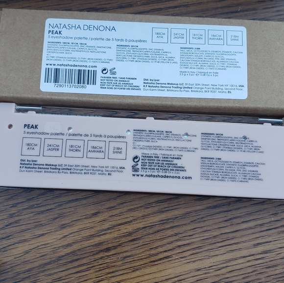 Natasha Denona Peak Palette 5 Colors Matte/Shine - Picture 2 of 2